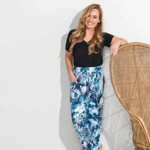 Dark Blue Marble Essential Lounge Pants