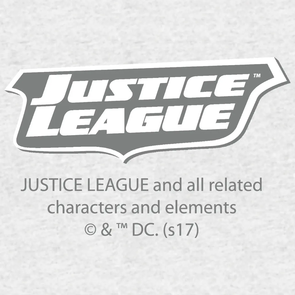 DC Comics Justice League Stripped Official Kid's T-shirt (Sports Grey)