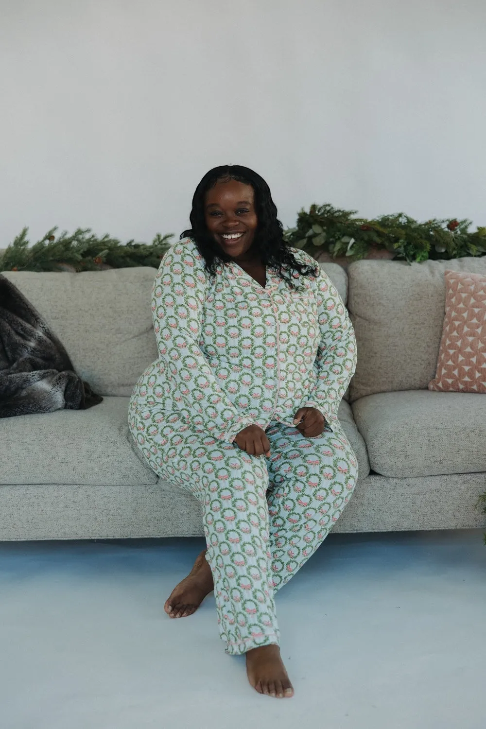 Deck the Halls Charlotte PJ Pants Set (XS-2XL)