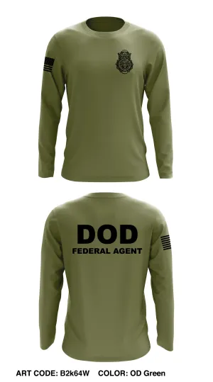 Defense Counterintelligence & Security Agency Core Men's LS Performance Tee - B2k64W