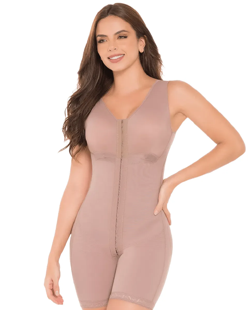 Delie Fajas High Compression Girdle: Mid-Thigh With Bra