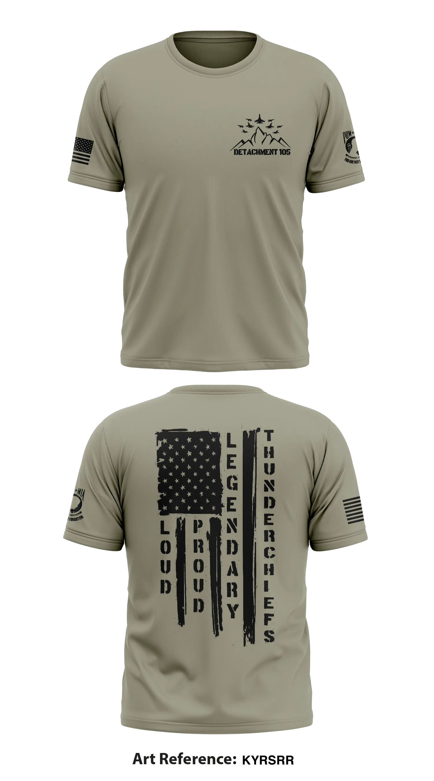 Detachment 105 Thunderchiefs Store 1 Core Men's SS Performance Tee - KYRSRr