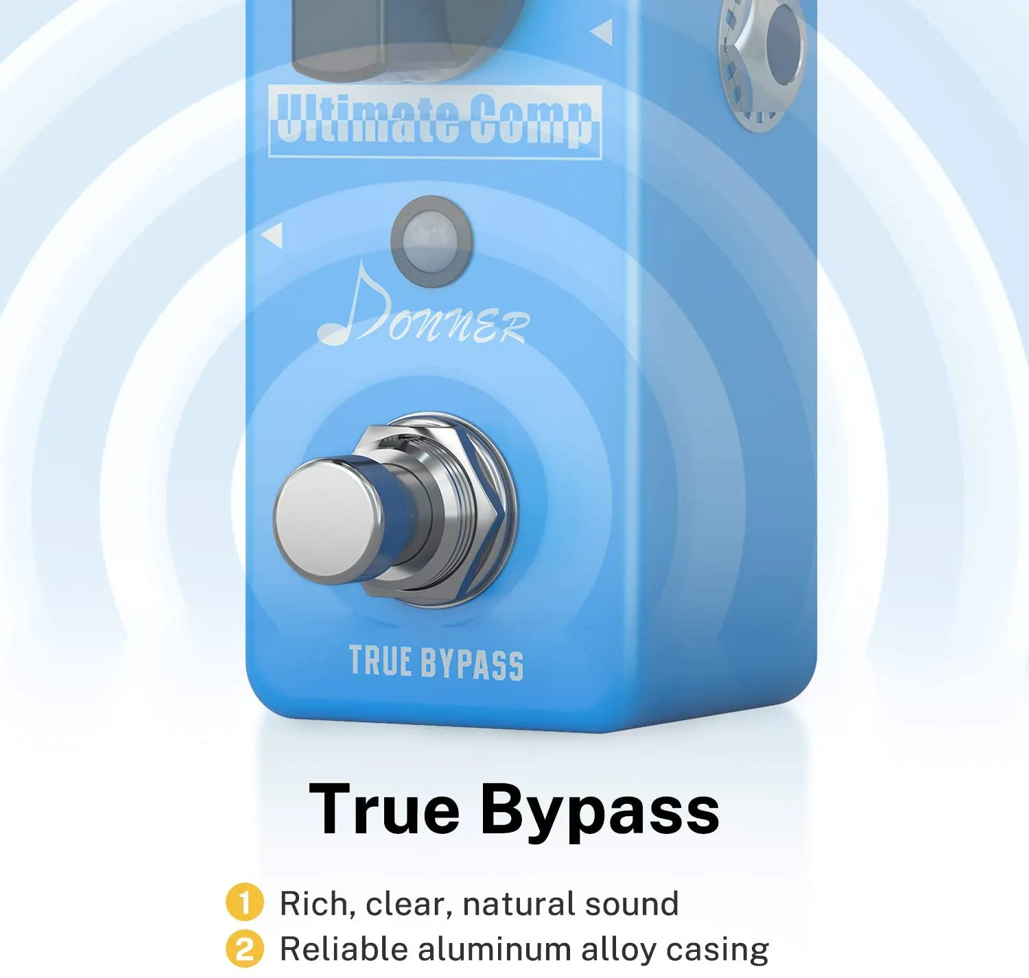 Donner Ultimate Compressor Pedal Filter Effect with Normal and Treble Compression