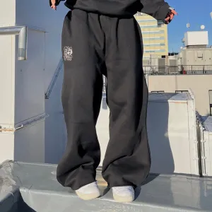Doodle logo baggy sweat pants