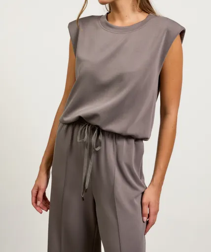 Dorothy Muscle Top Charcoal