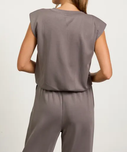 Dorothy Muscle Top Charcoal