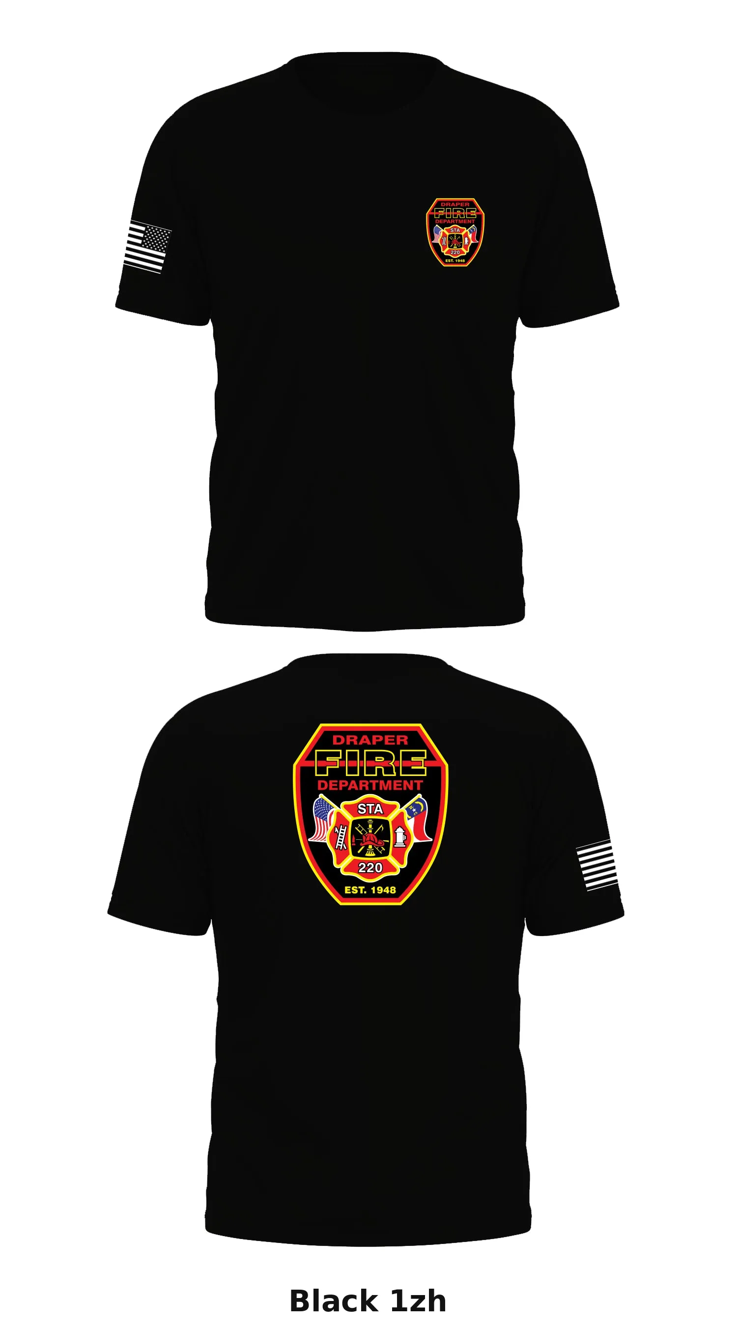Draper Fire Dept Store 1 Core Men's SS Performance Tee - 1zh