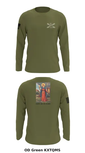 E Btry, BLT 1/8, 24 MEU Store 1 Core Men's LS Performance Tee - KXTQMS