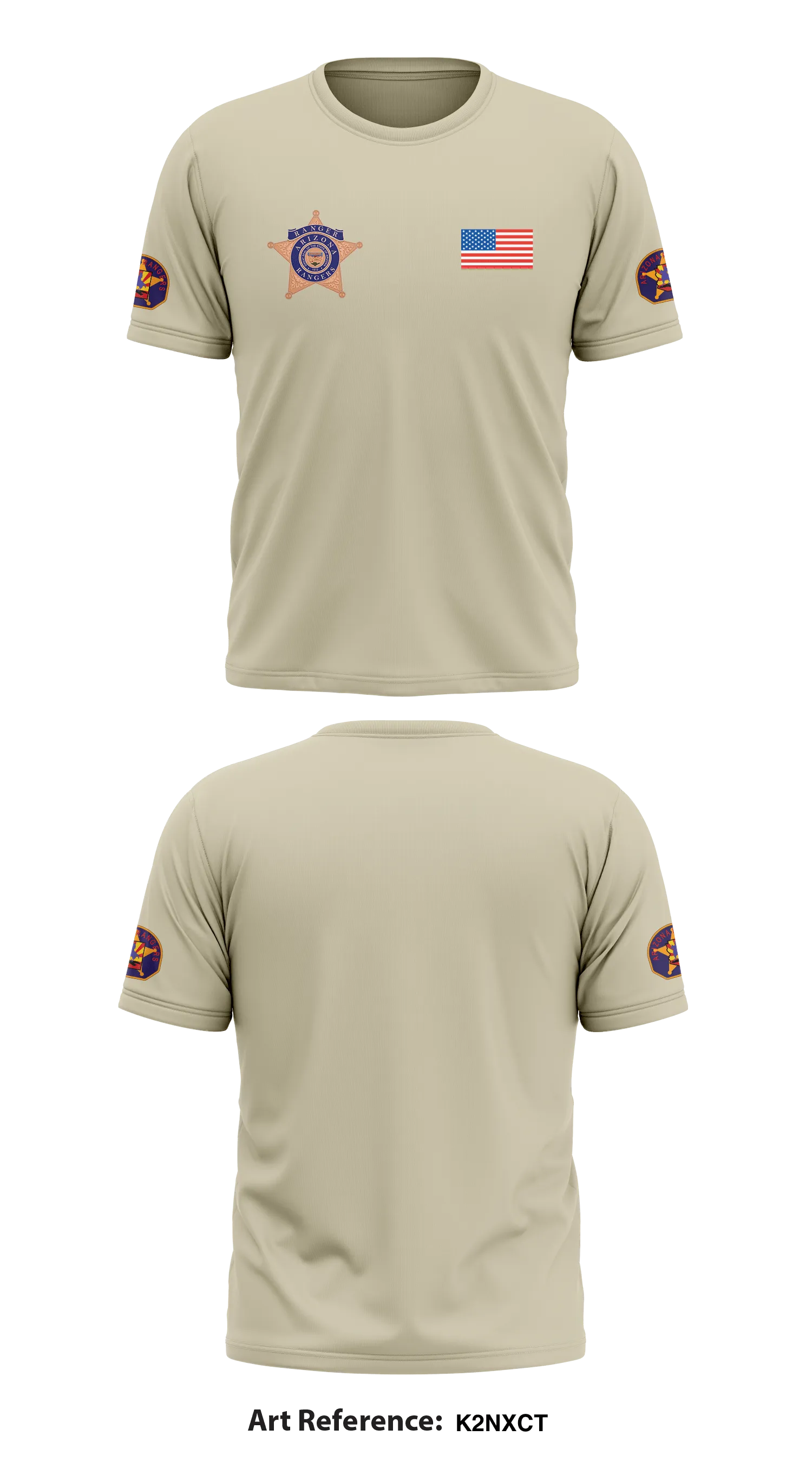 East Valley Company, Arizona Rangers Store 1 Core Men's SS Performance Tee - K2NxCt