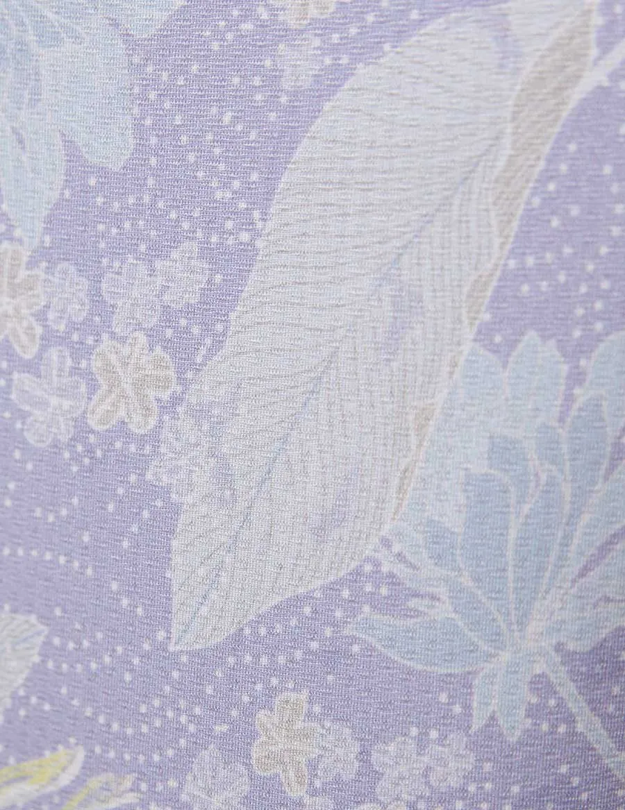 easyoga LA-VEDA Breathe In Short Sleeve - FD3 Africa Bouquet Blue