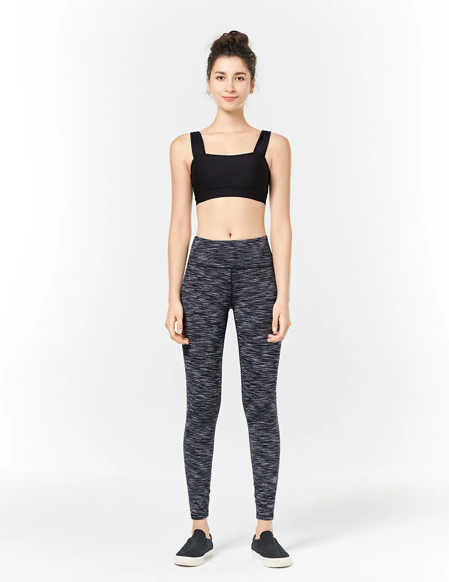 easyoga LA-VEDA Conflux Tights3 - D51 Gray White Black Stripe