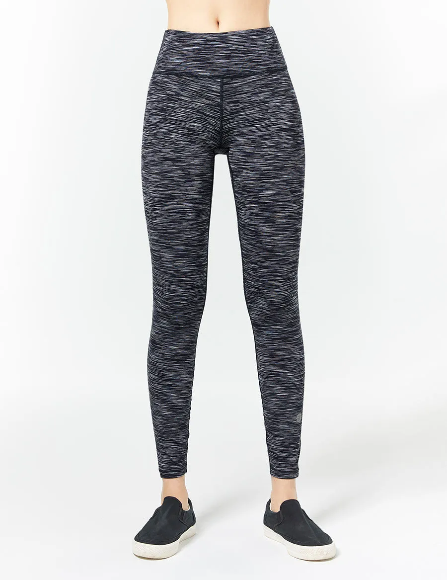 easyoga LA-VEDA Conflux Tights3 - D51 Gray White Black Stripe