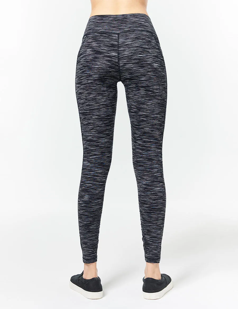 easyoga LA-VEDA Conflux Tights3 - D51 Gray White Black Stripe