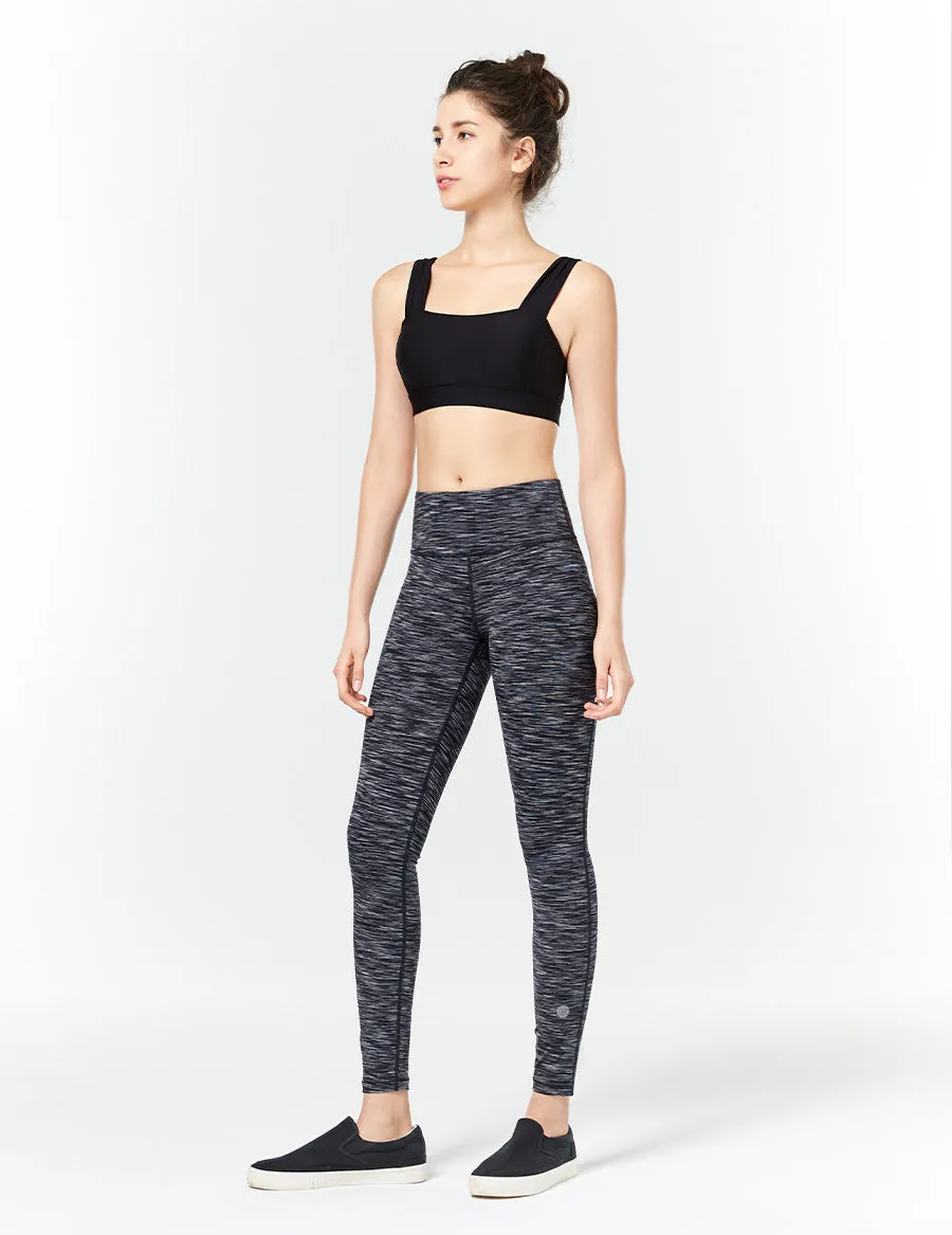 easyoga LA-VEDA Conflux Tights3 - D51 Gray White Black Stripe