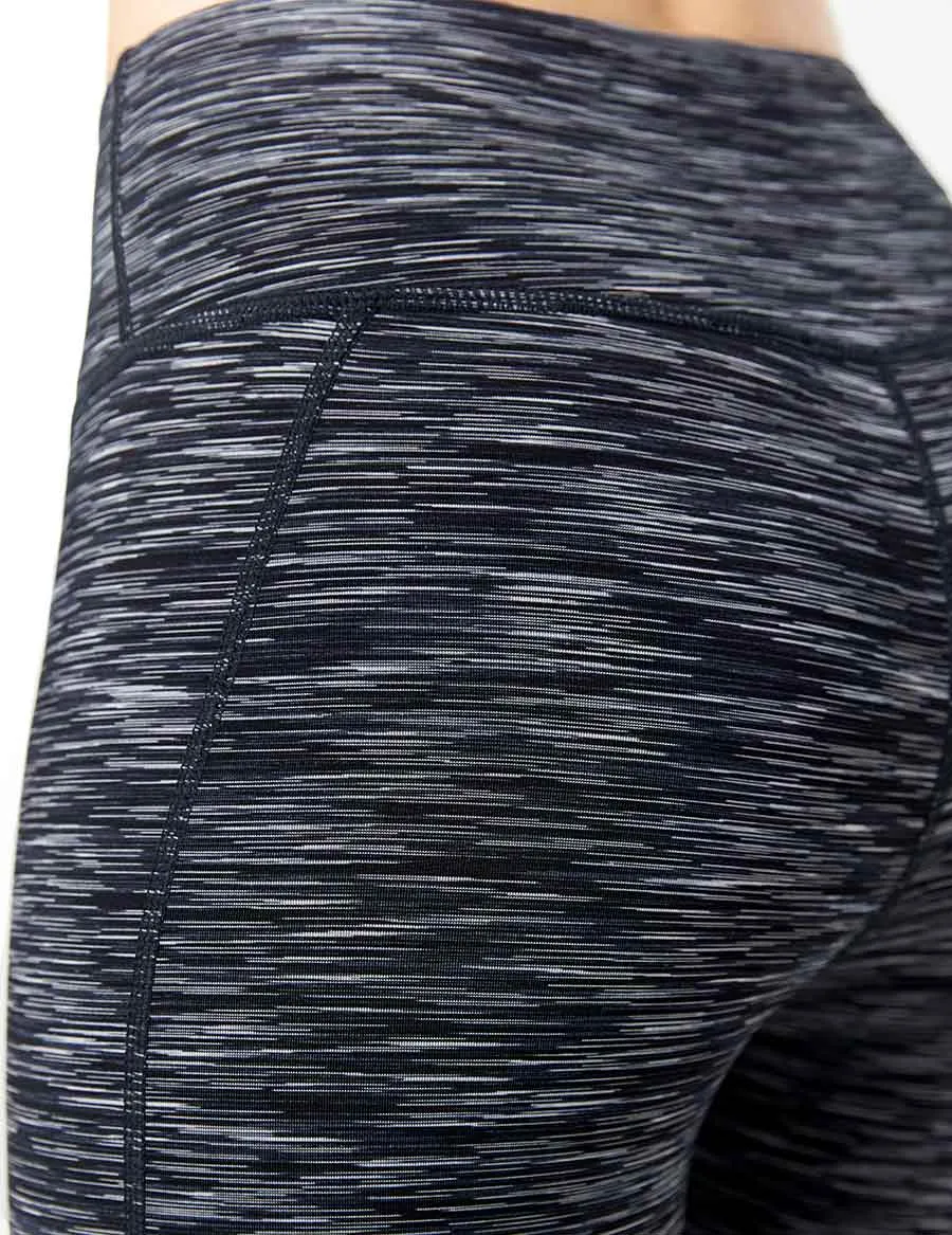 easyoga LA-VEDA Conflux Tights3 - D51 Gray White Black Stripe