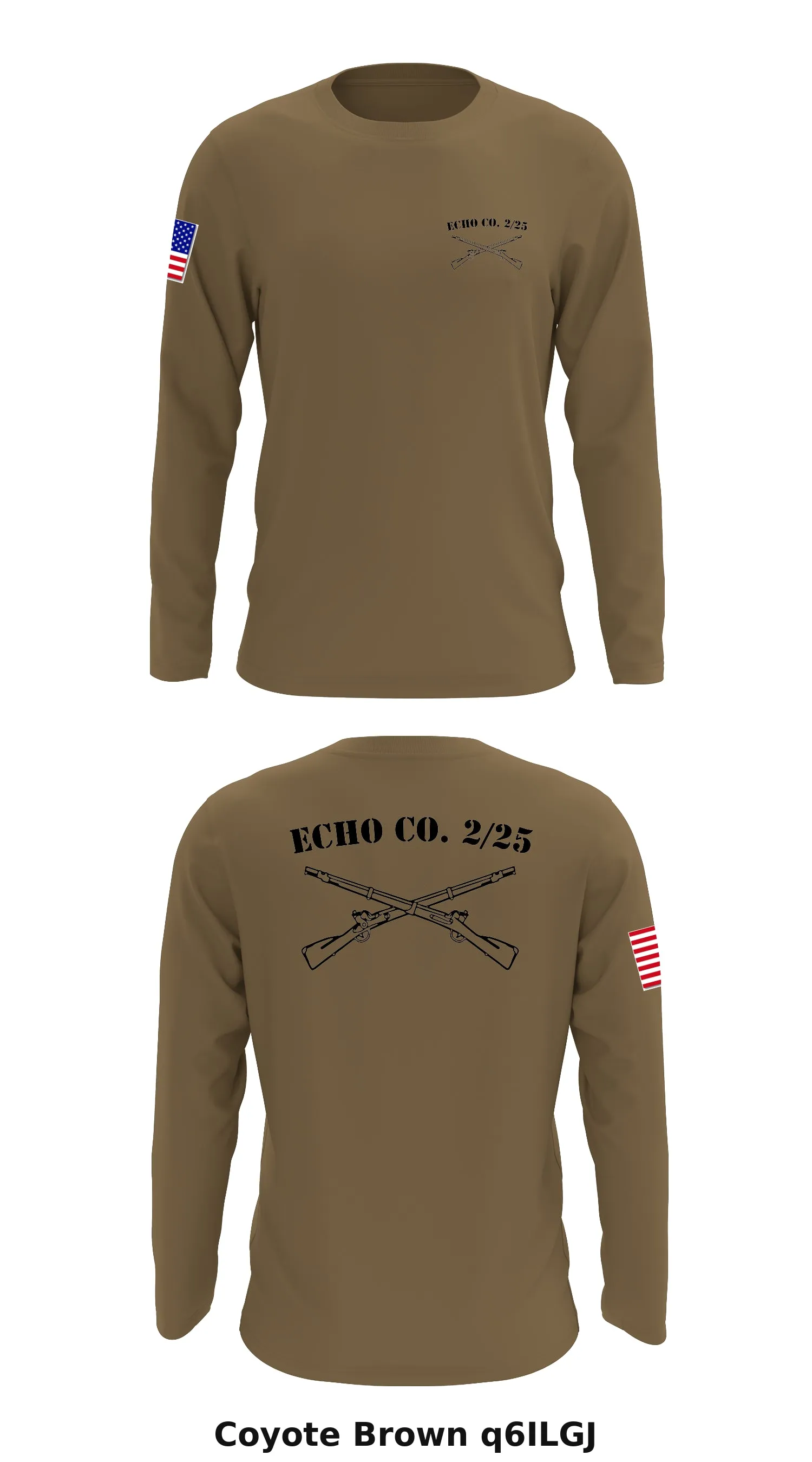 Echo Co 2/25 Store 1 Core Men's LS Performance Tee - q6ILGJ