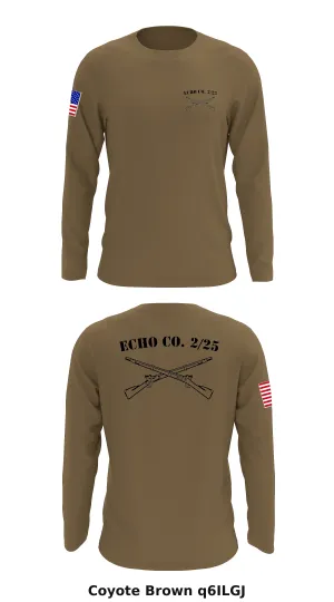 Echo Co 2/25 Store 1 Core Men's LS Performance Tee - q6ILGJ