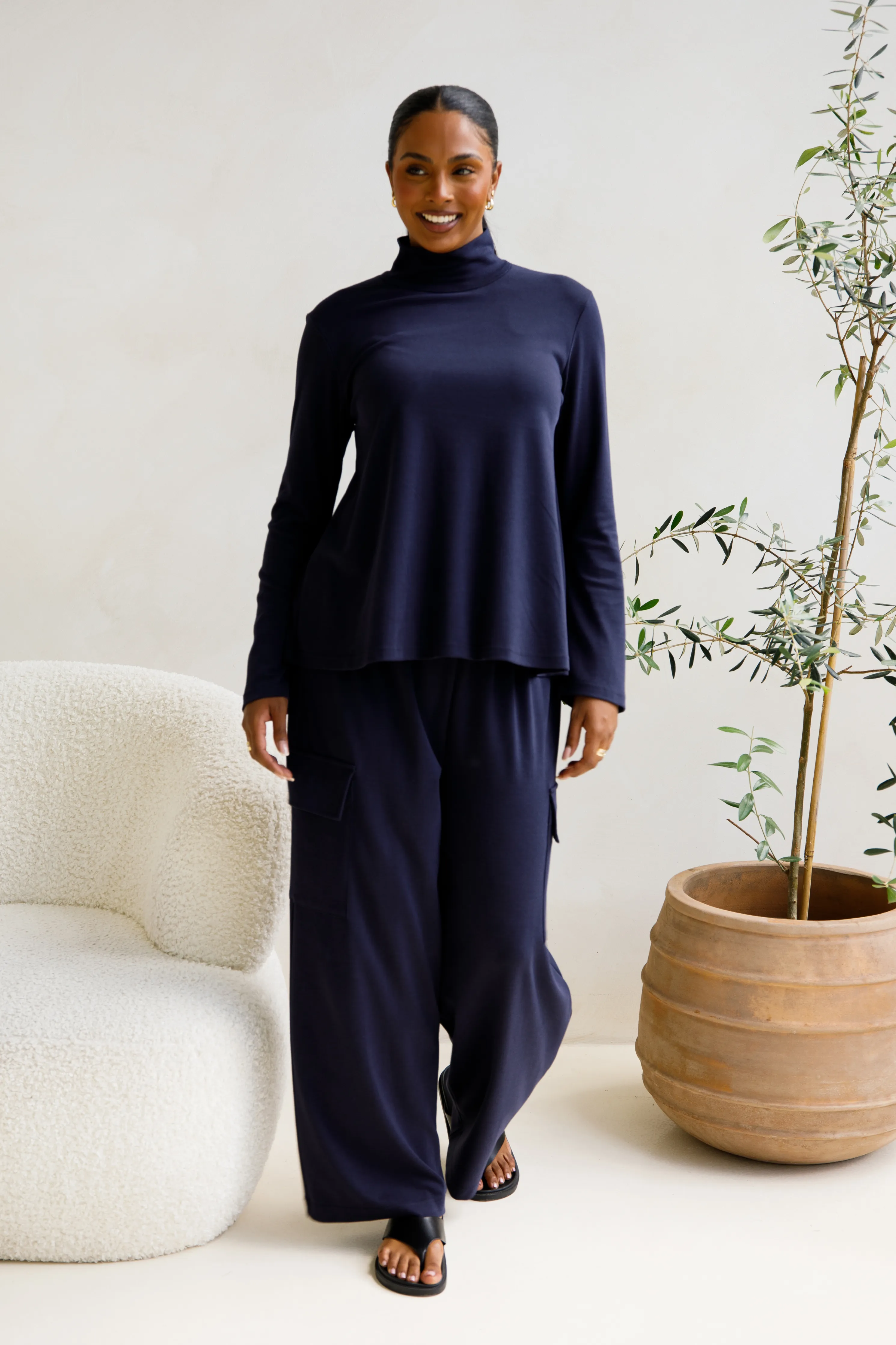 Eden Lounge Pants | Midnight Navy