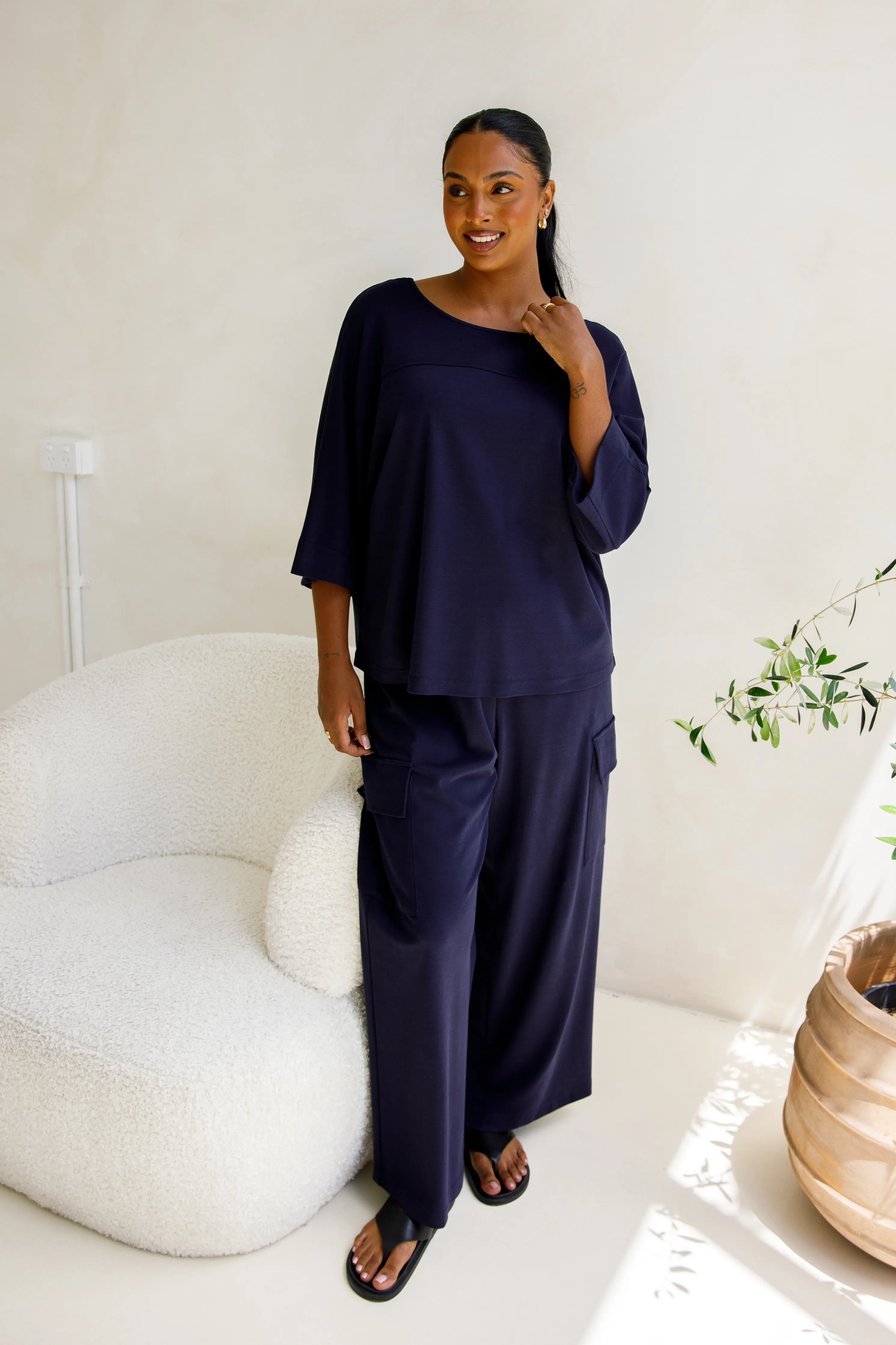 Eden Lounge Pants | Midnight Navy