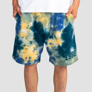 Element Crossfield Tie Dye 18" Sweat Shorts Dark Magma