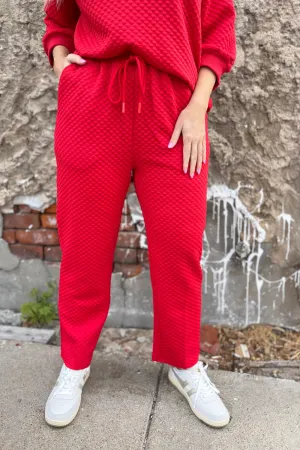 Embossing Textured Loungewear Pants