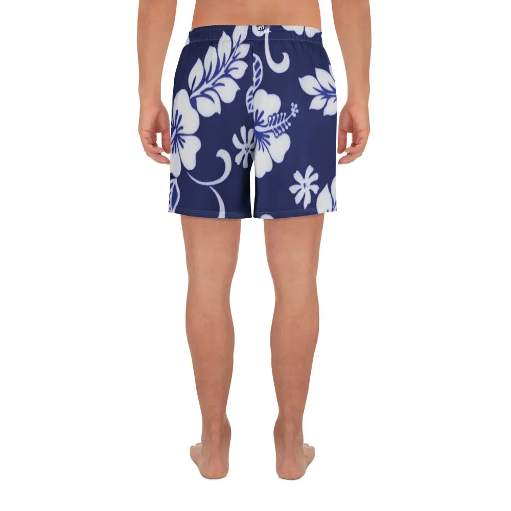 Epic Athletic Shorts (Navy Hibiscus)