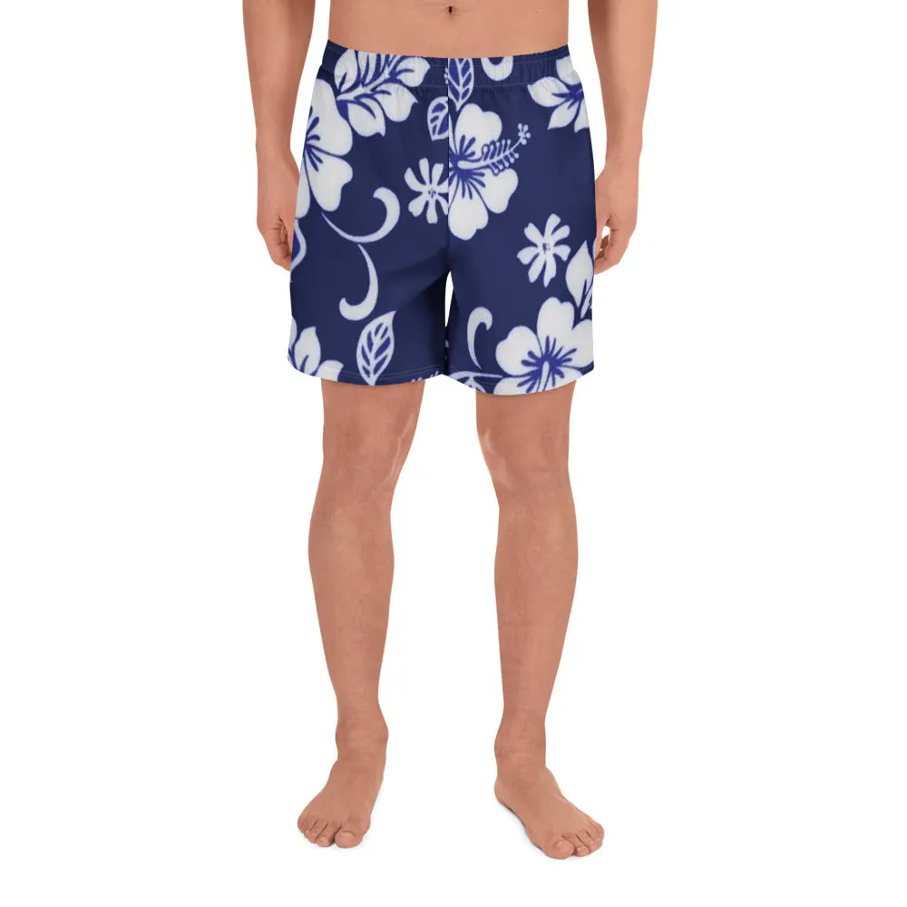 Epic Athletic Shorts (Navy Hibiscus)