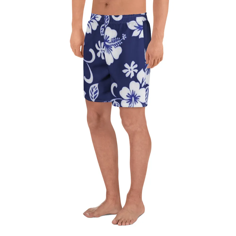 Epic Athletic Shorts (Navy Hibiscus)
