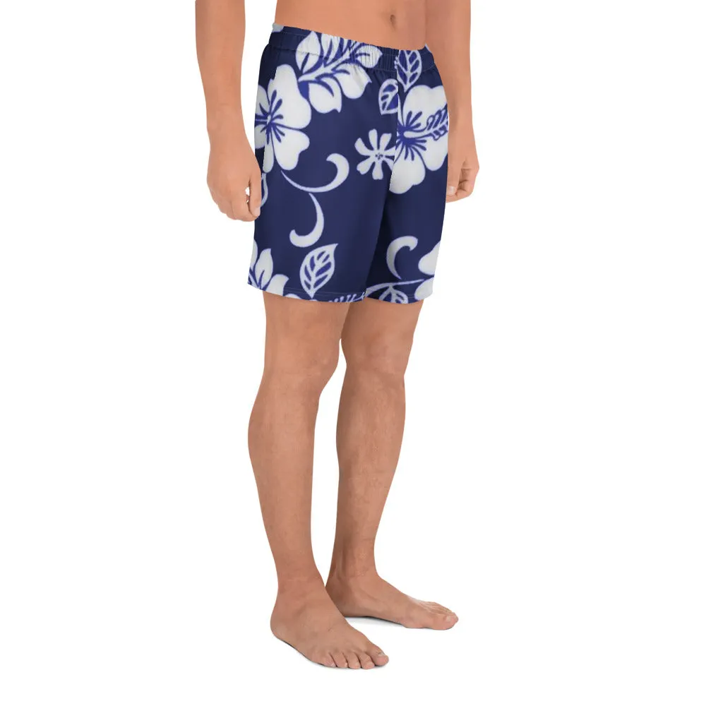 Epic Athletic Shorts (Navy Hibiscus)