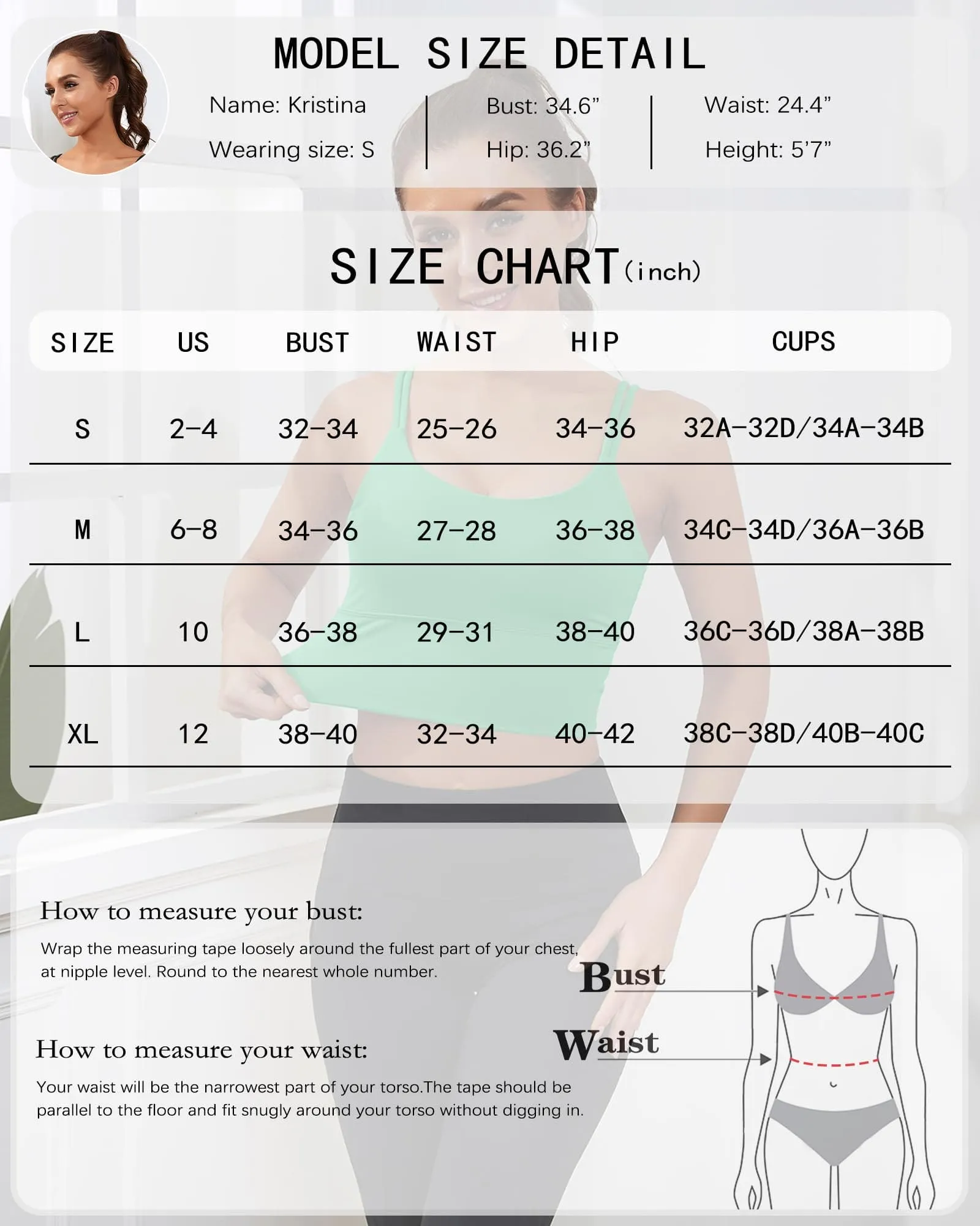 Everrysea Longline Sports Bra for Women Padded Workout Tank Tops Built in Bras Strappy Yoga Corp Top Camisole