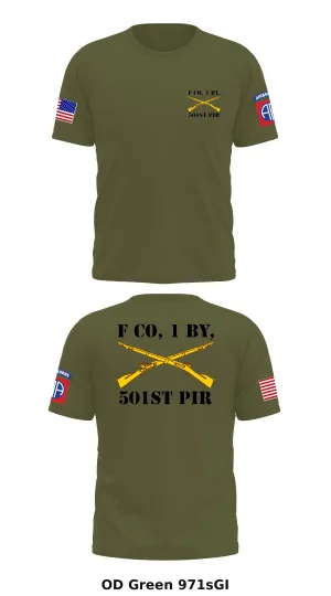 F co, 1 by, 501st pir Store 1 Core Men's SS Performance Tee - 971sGI