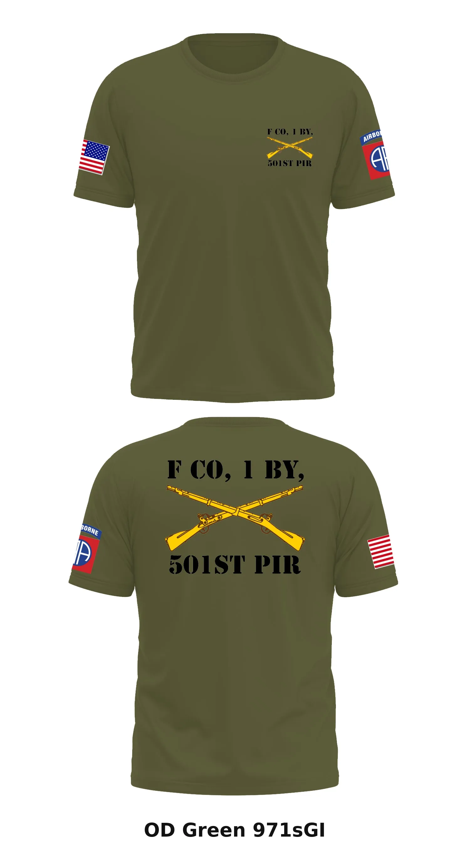 F co, 1 by, 501st pir Store 1 Core Men's SS Performance Tee - 971sGI