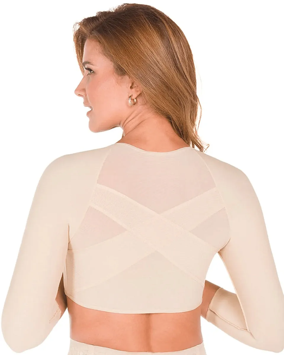 Fajas M & D Post-Op Bra with Front Closure With Sleeves