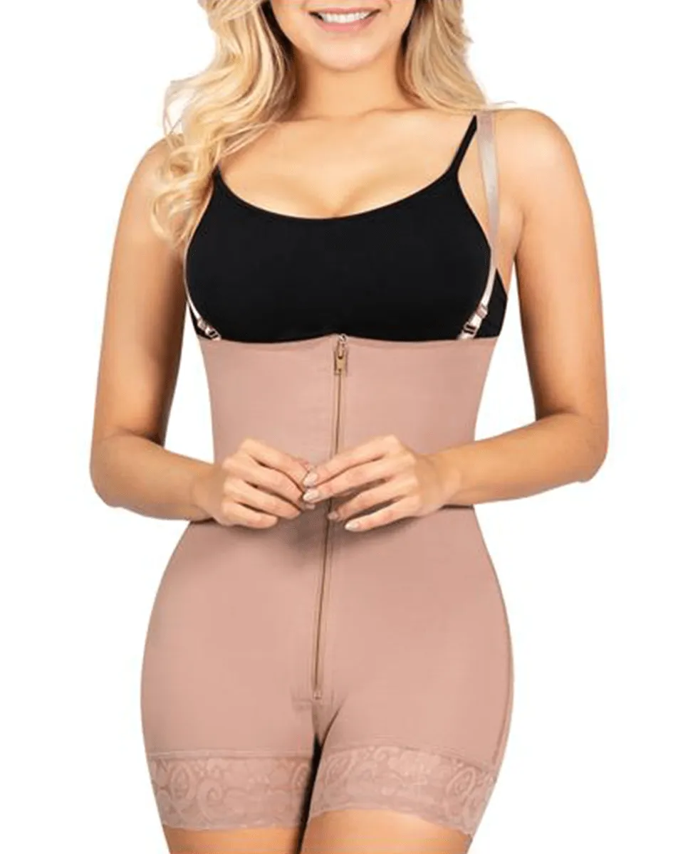 Fajas Sonryse Colombian Butt Lifter Strapless Shapewear Bodysuit