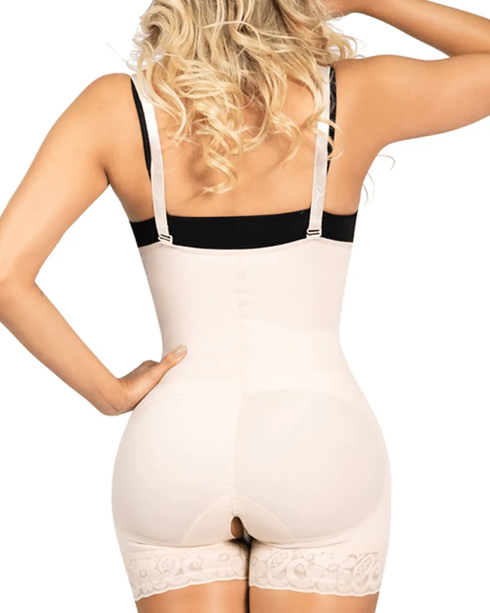 Fajas Sonryse Colombian Butt Lifter Strapless Shapewear Bodysuit