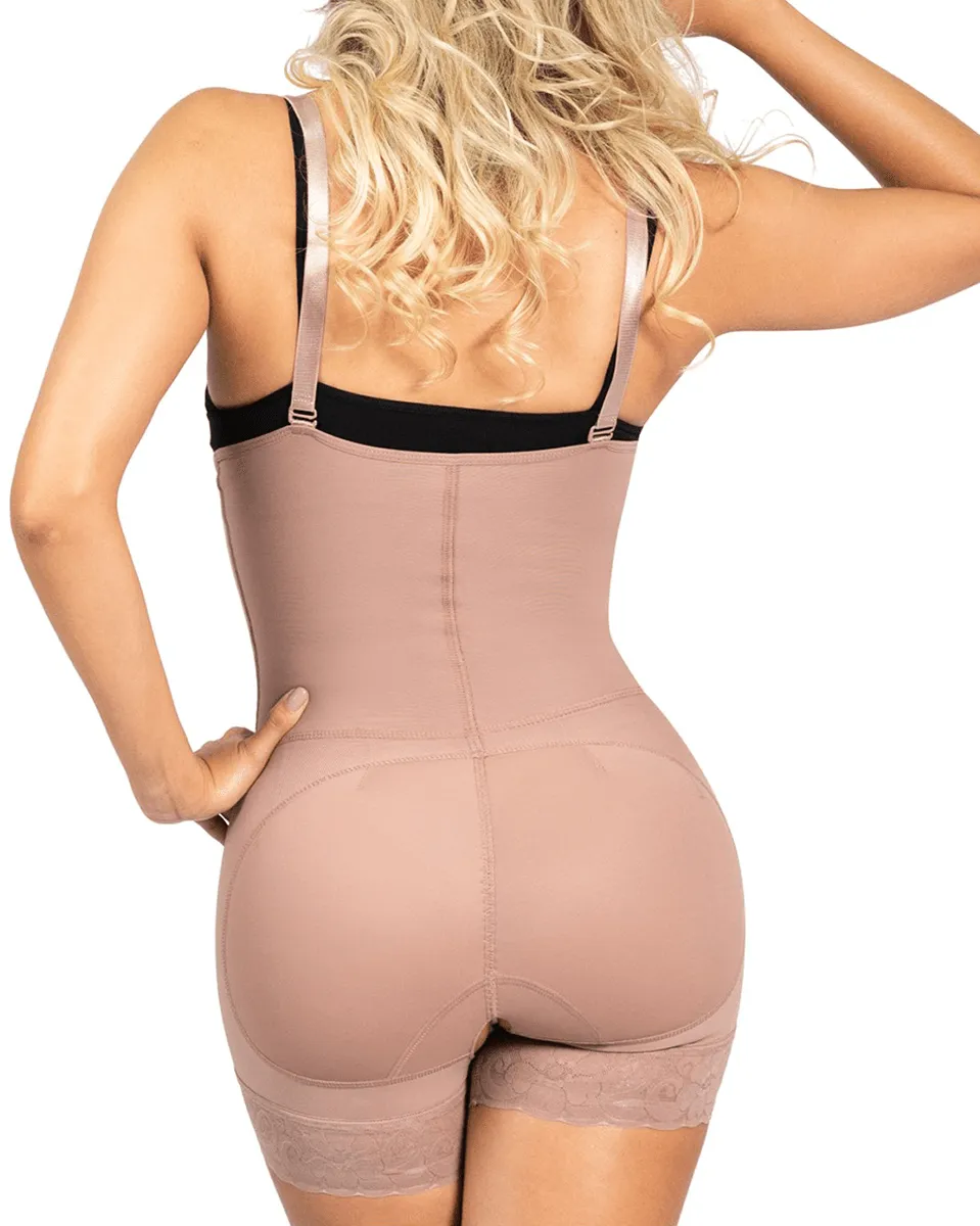 Fajas Sonryse Colombian Butt Lifter Strapless Shapewear Bodysuit