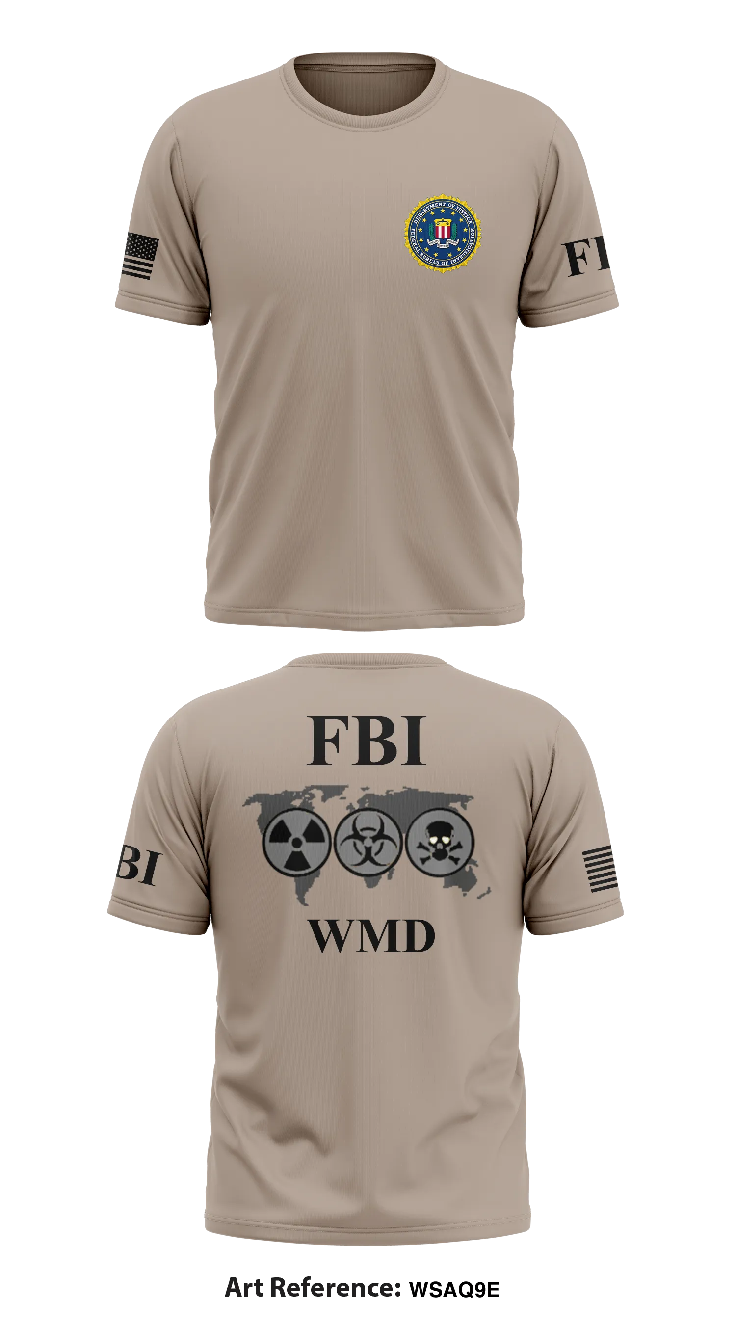 FBI Store 1 Core Men's SS Performance Tee - wsaQ9e