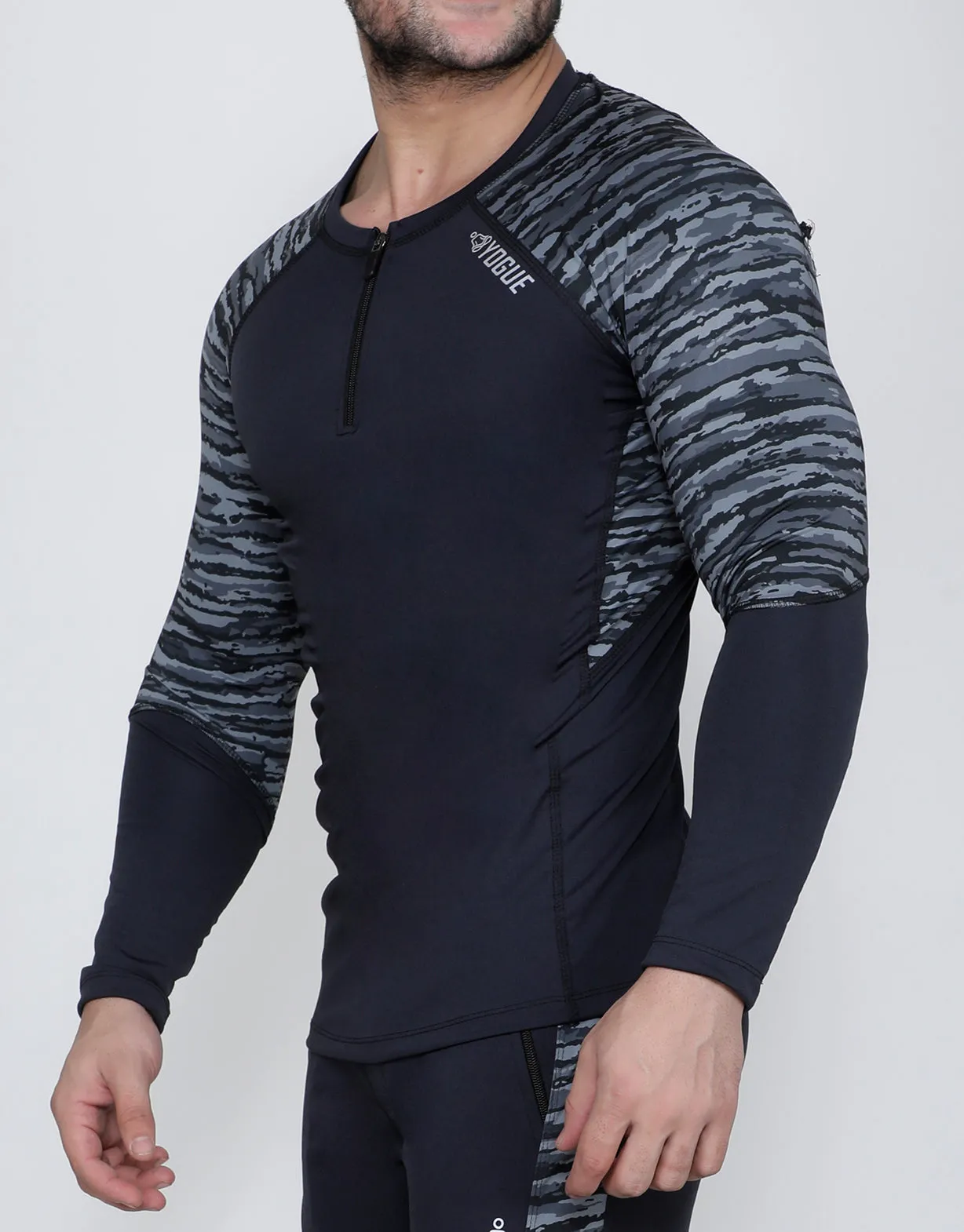 Fierce Grey Full Sleeve Compression