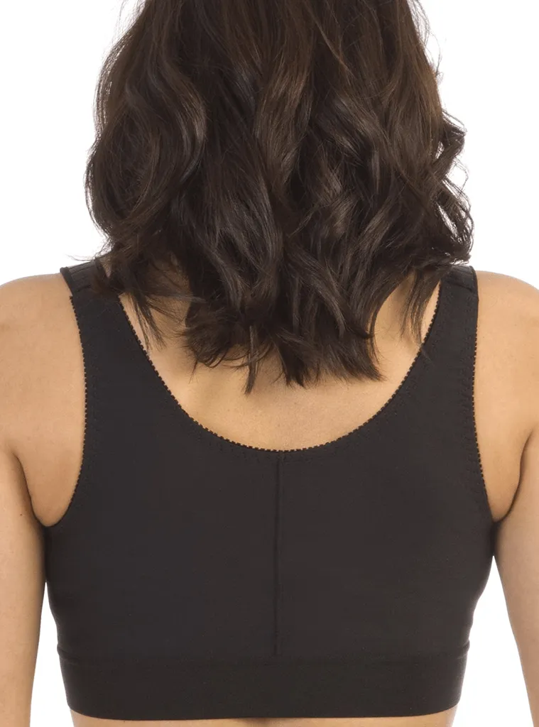 Final Sale Clearance Clearpoint Medical Adjustable Molded Cup Support Bra - 710 Black