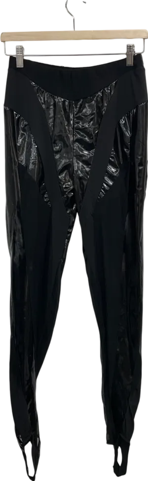 finesse Black Trinity Spiral Leggings UK M