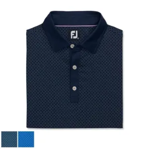 Footjoy Diamond Dot Print Lisle Self Collar XL Royal (29582)