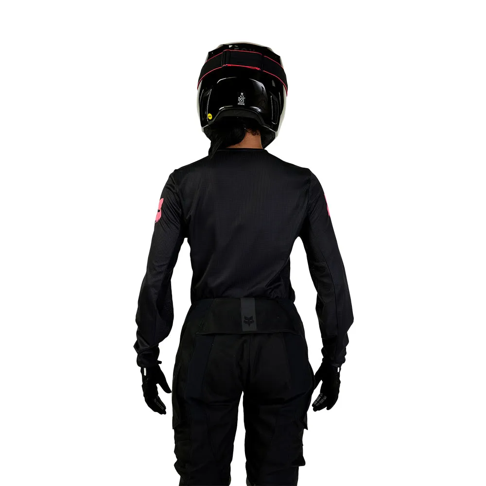 Fox Womens 180 Blackout Jersey [Black/Black]