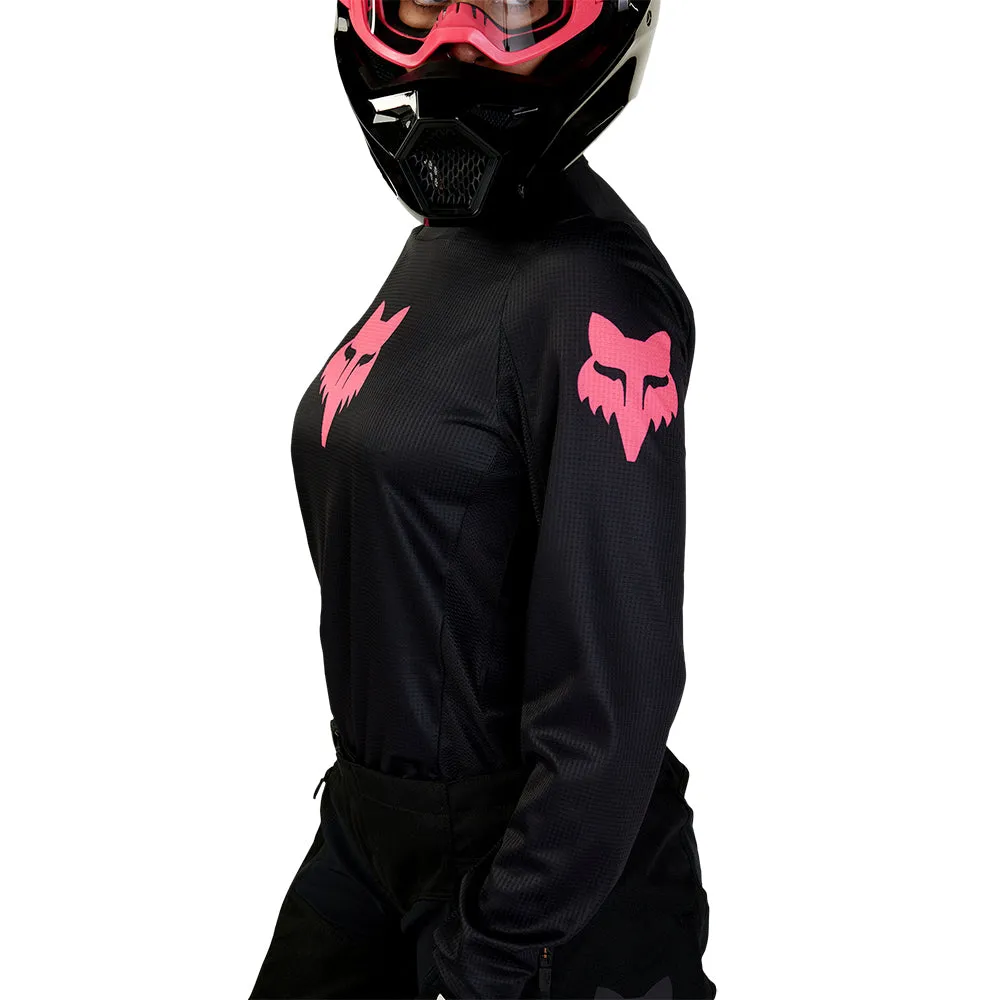 Fox Womens 180 Blackout Jersey [Black/Black]