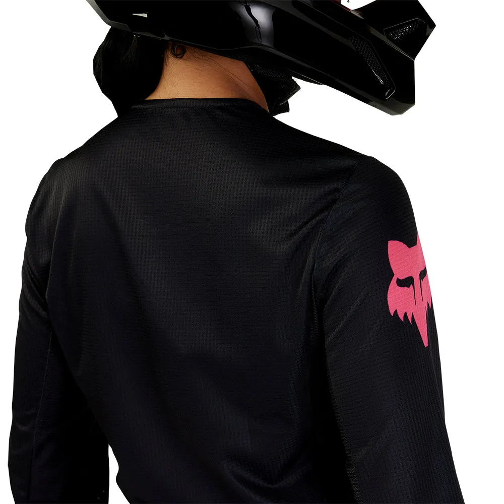 Fox Womens 180 Blackout Jersey [Black/Black]