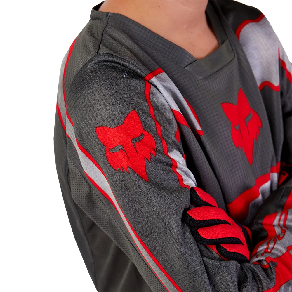 FOX YOUTH 180 ATLAS JERSEY [GREY/RED]