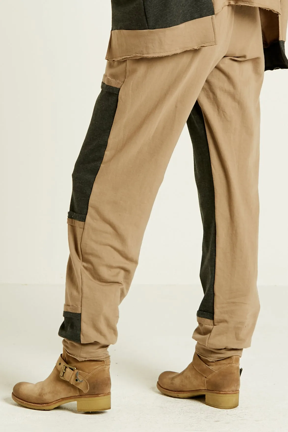 French Terry Patched Up Pant