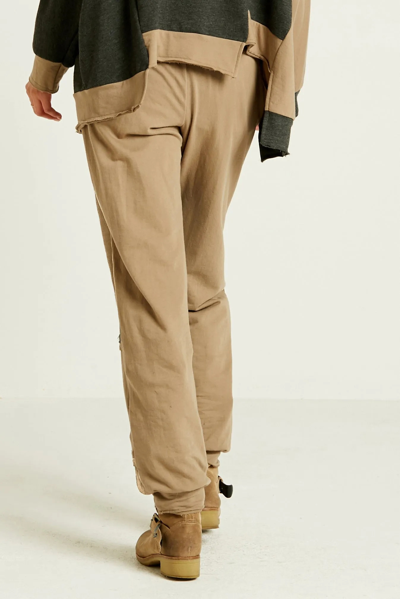 French Terry Patched Up Pant