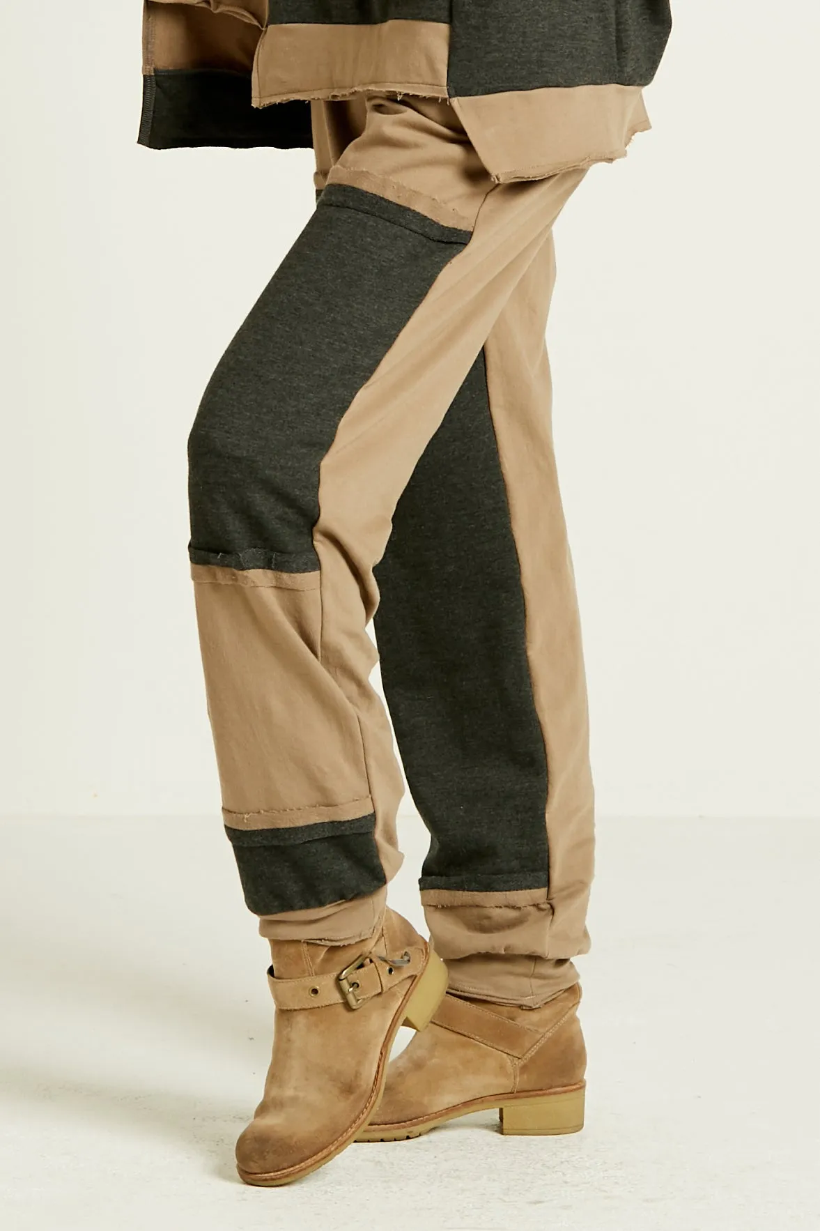 French Terry Patched Up Pant