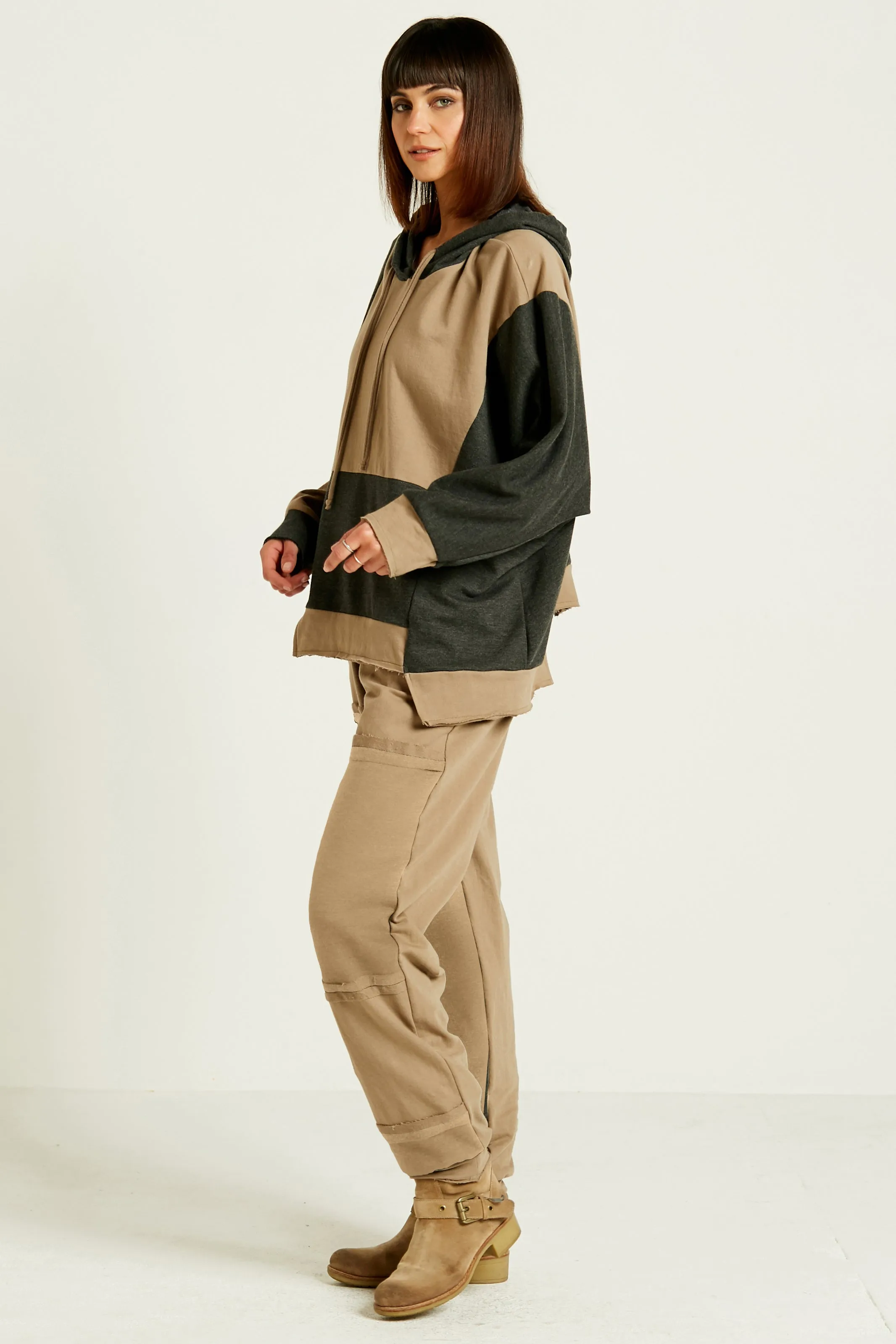 French Terry Patched Up Pant