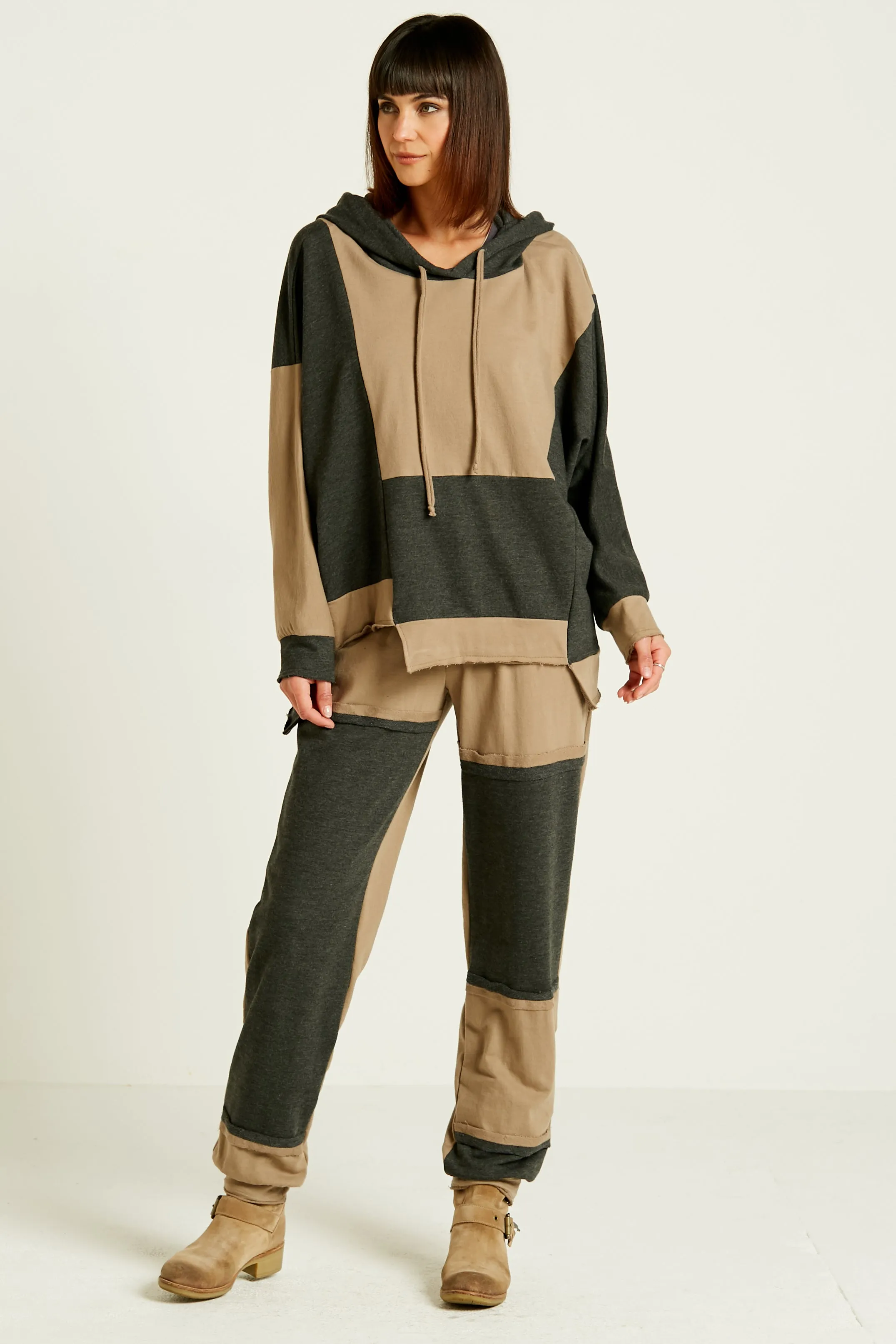 French Terry Patched Up Pant